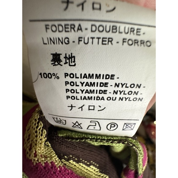 MISSONI Multicolor Striped Knit A-Line Tank Halter Dress | Tagged Size: 8 - Picture 13 of 14